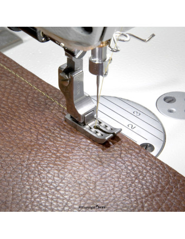 Leather roller foot