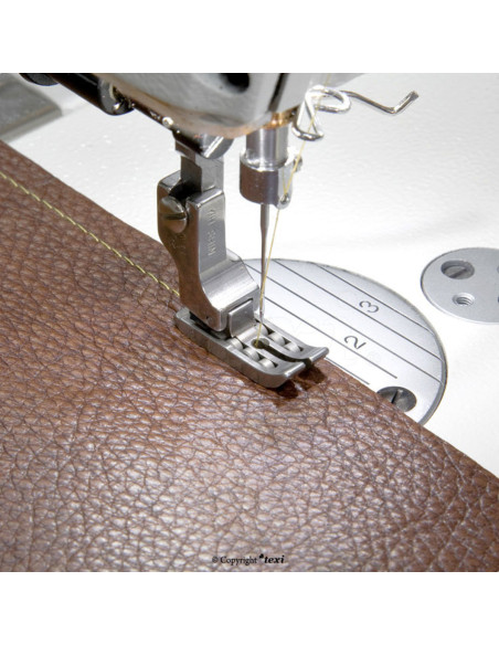 Leather roller foot