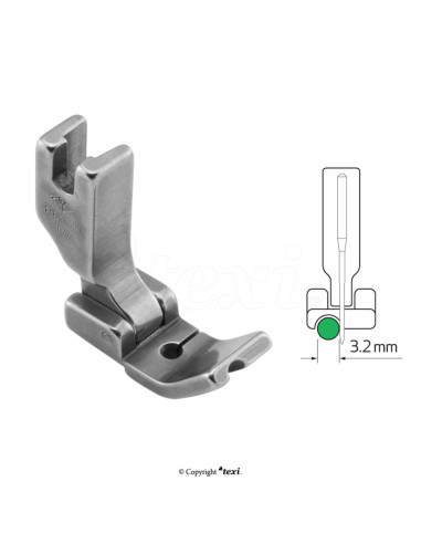 Narrow piping foot 3.2 mm