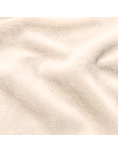 Smooth minky fabric - Ecru
