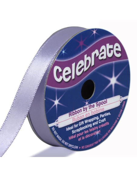 Celebrate satin ribbon lavender - 9 mm x 6 meters