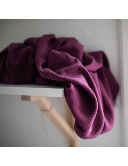 Tencel crepe fabric - Bordeaux