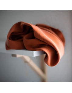Tencel crepe fabric - Rust