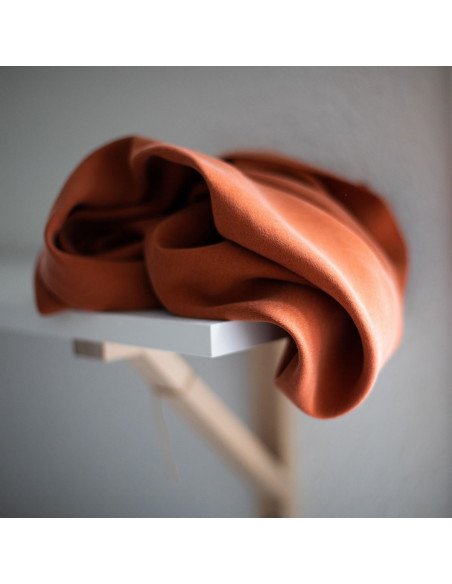 Tencel crepe fabric - Rust