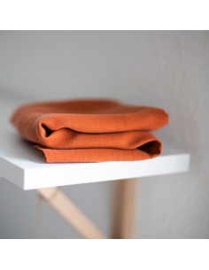 Tencel crepe fabric - Rust 2