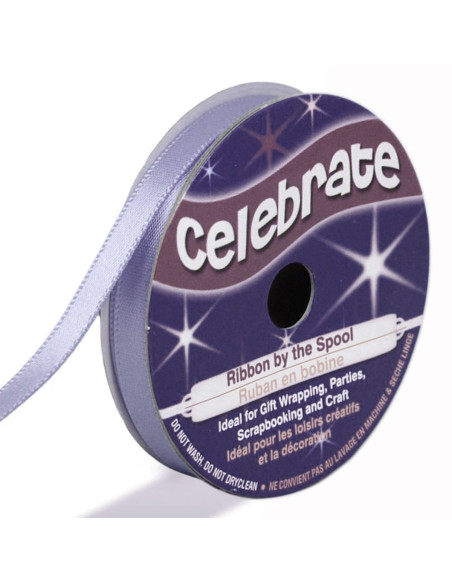 Celebrate satin ribbon lavender - 6 mm x 6 meters