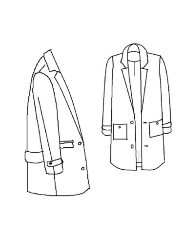 Ray Coat Pattern - Maison Fauve
