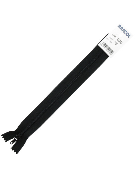 Nylon zipper Rascol - Black