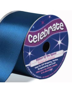 Navy blue Celebrate satin ribbon - 38 mm x 4 meters