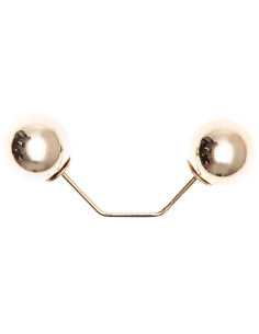 Gold double-headed branch screw pin 65 mm - Gold