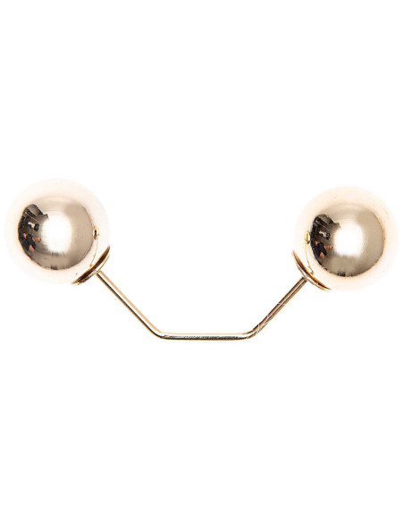 Gold double-headed branch screw pin 65 mm - Gold