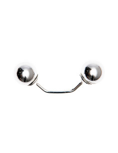 Screw pin with two silver branch heads 48 mm - Silver