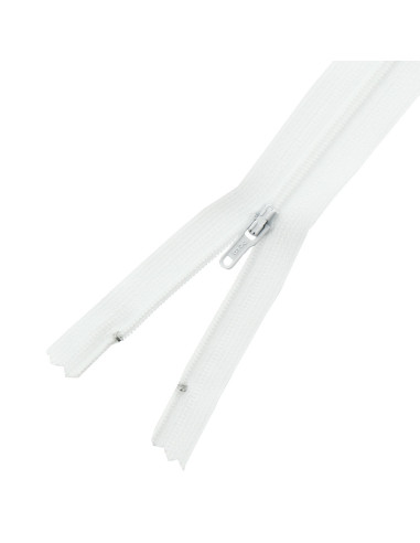 Nylon zipper Rascol - White