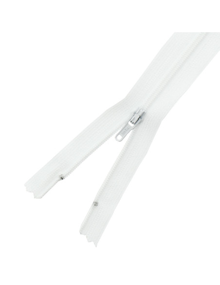 Nylon zipper Rascol - White