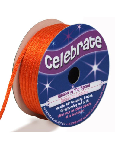 Rat tail cord Celebrate orange - 2 mm x 10 meters