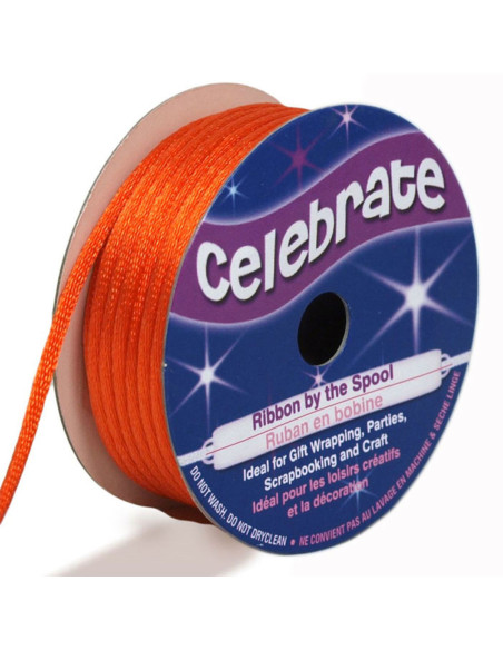 Rat tail cord Celebrate orange - 2 mm x 10 meters