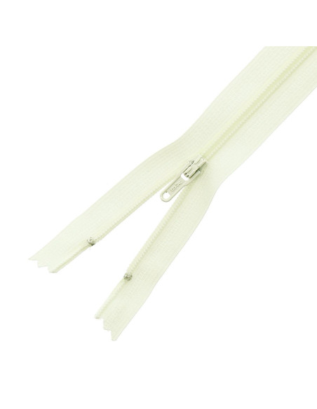 Nylon zipper Rascol - Ecru