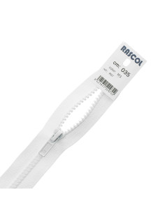 Rascol synthetic zipper - White