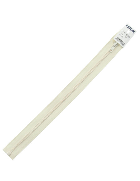Rascol synthetic zipper - Ecru