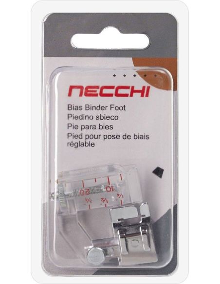 Pied pose biais avec guide ajustable Necchi