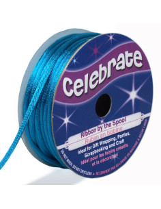 Rat tail cord Celebrate turquoise blue - 2 mm x 10 meters
