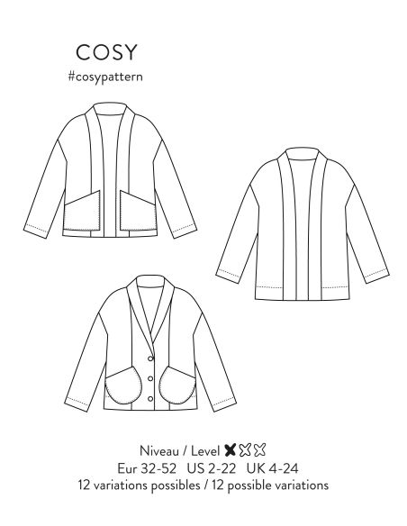 Patron de gilet Cosy - Atelier Scämmit
