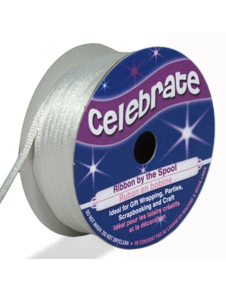 White rat tail cord Celebrate - 2 mm x 10 meters