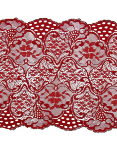 Wide elastic lace - Red