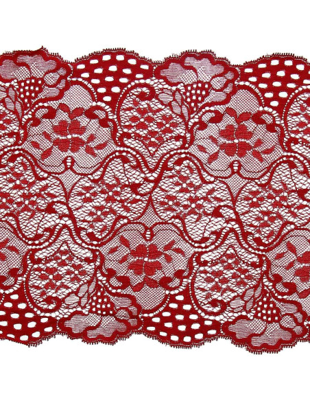 Wide elastic lace - Red