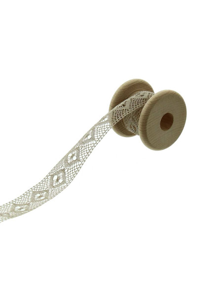 Cotton insertion lace - Light beige