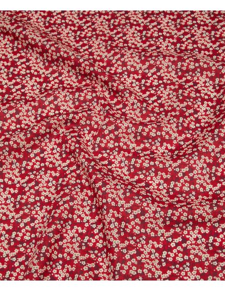 Tissu Liberty - Mitsi Valeria rouge coquelicot