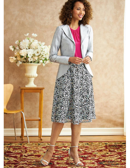 Jacket, dress, top, skirt, and pants pattern - Butterick 6718