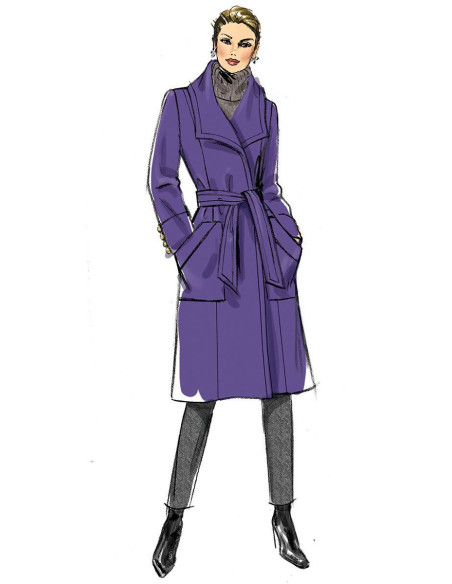 Outerwear and Belt Pattern - Butterick 6720