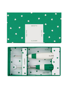 Coffret d´outils de couture Clover - Poinçon et découseur motif trèfle 2