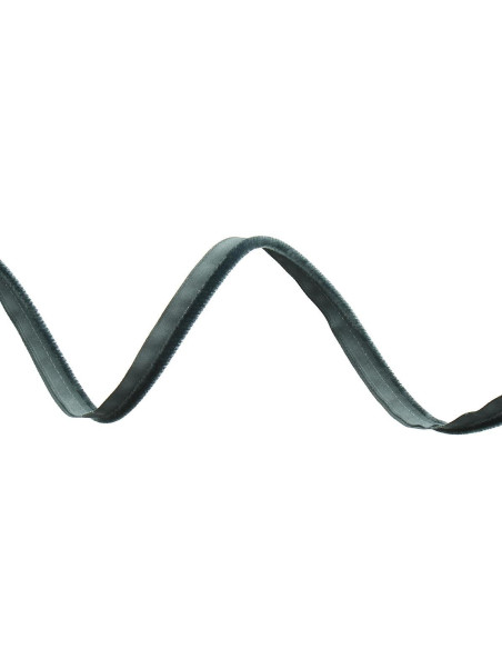 Velvet clothing piping - Anthracite gray