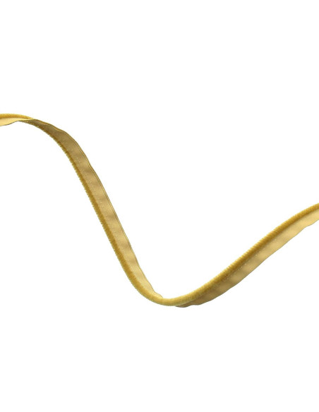 Velvet clothing piping - Mustard