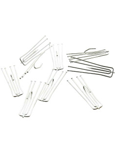 4-prong Flemish fold staples with 30 mm low-grip head