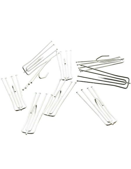 4-prong Flemish fold staples with 30 mm low-grip head