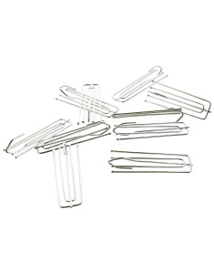4-prong staples with Flemish fold, 30 mm head, high grip