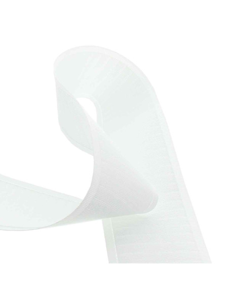 Cartridge pleat tape for hooks - White
