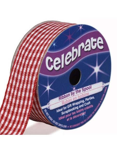 Vichy Celebrate red ribbon - 20 mm x 4 meters