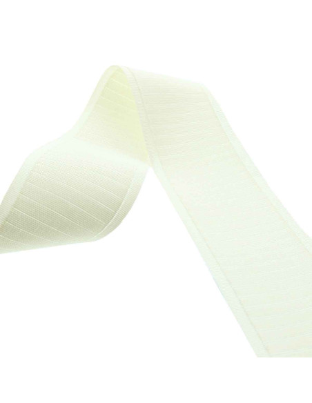 Cartridge pleat tape with flamingo pleats for staples - Ecru
