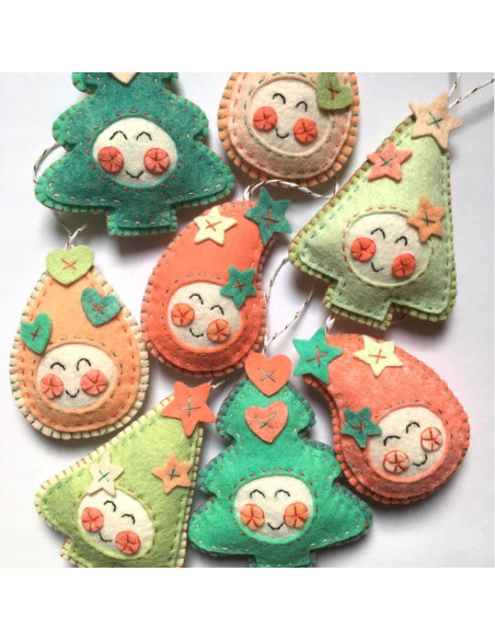 Kawaii Christmas felt kit