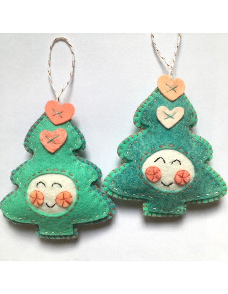 Kawaii Christmas felt kit