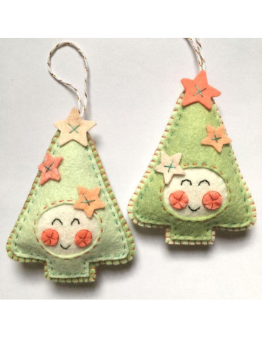 Kawaii Christmas felt kit