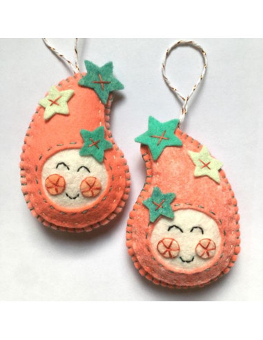 Kawaii Christmas felt kit