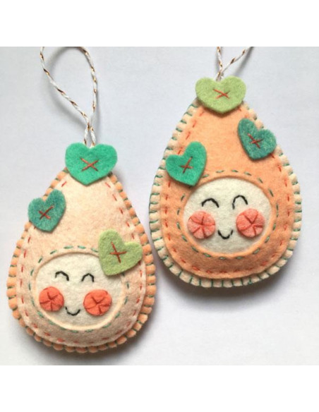 Kawaii Christmas felt kit