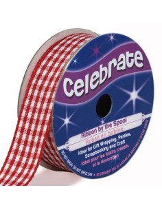 Vichy Celebrate red ribbon - 15 mm x 4 meters