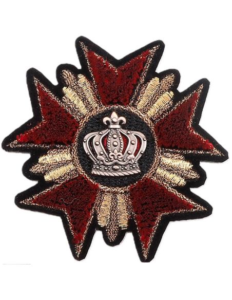 Blason à coudre couronne