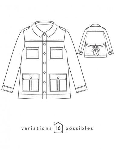 Tempo Jacket Pattern - Atelier Scämmit